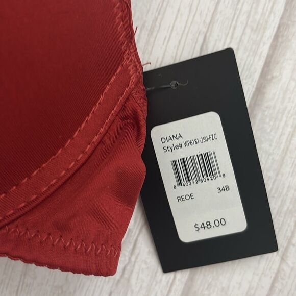 NWT Fredericks of Hollywood Push-Up Rust Underwire Bra Size 34B - Picture 7 of 8